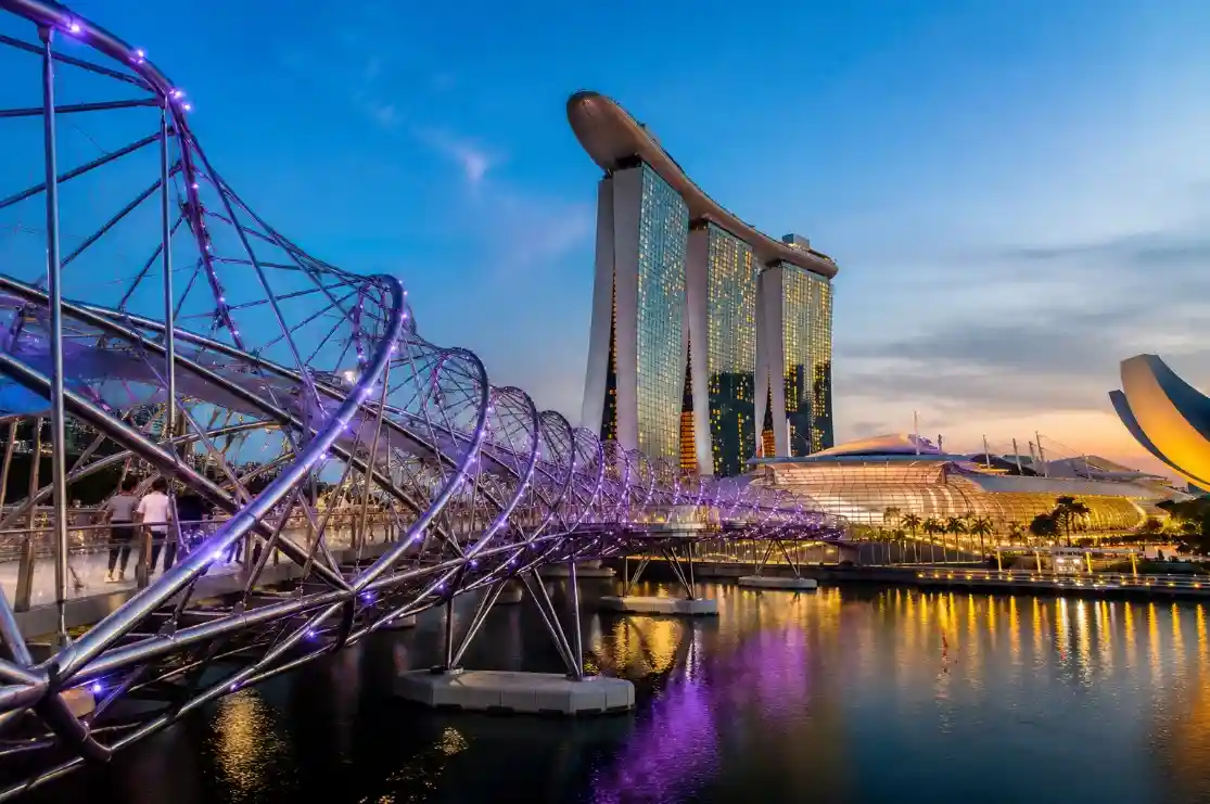 Helix Bridge, Singapore